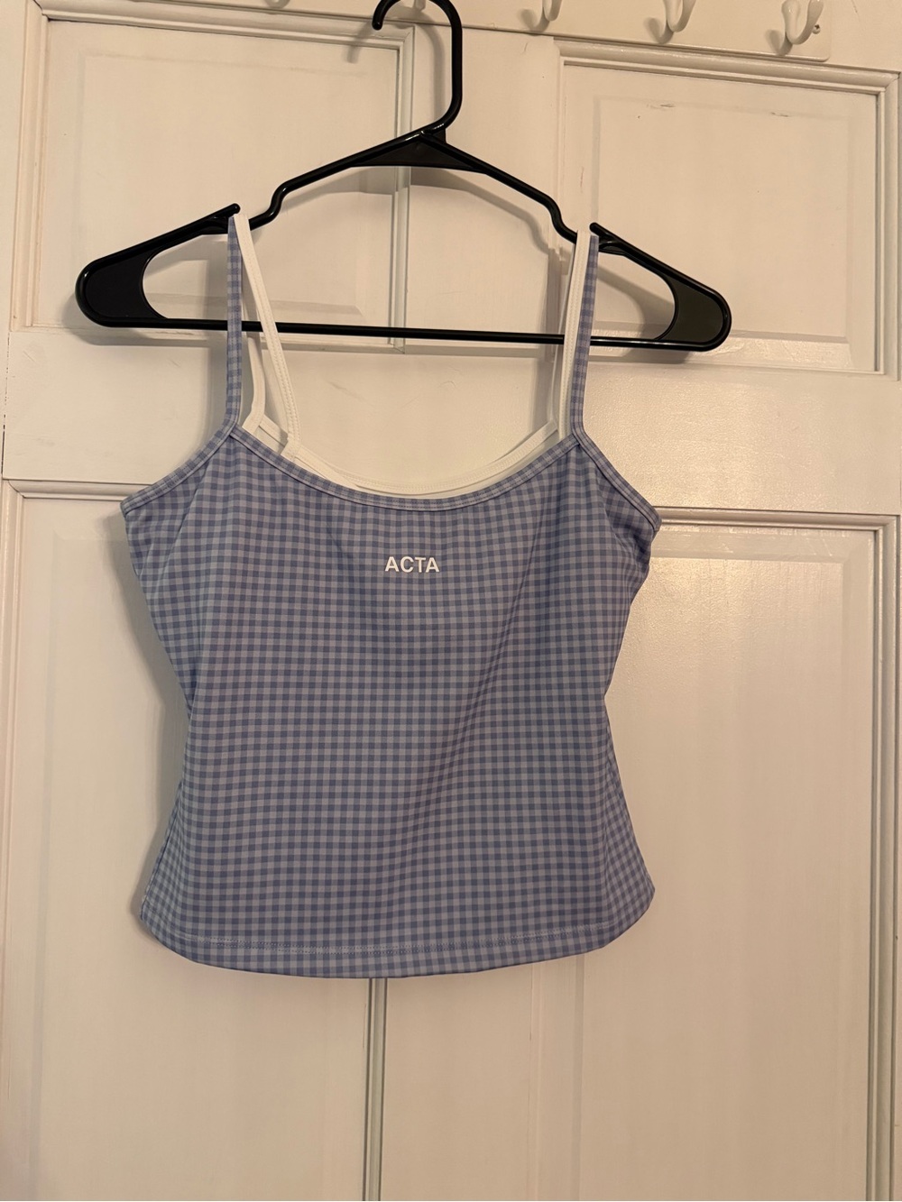 Acta Double Layer Gingham Tank
